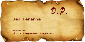 Dan Perenna névjegykártya